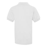 437YR JERZEES SpotShield™ Youth 50/50 Polo White