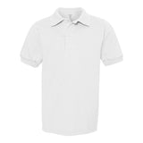 437YR JERZEES SpotShield™ Youth 50/50 Polo White