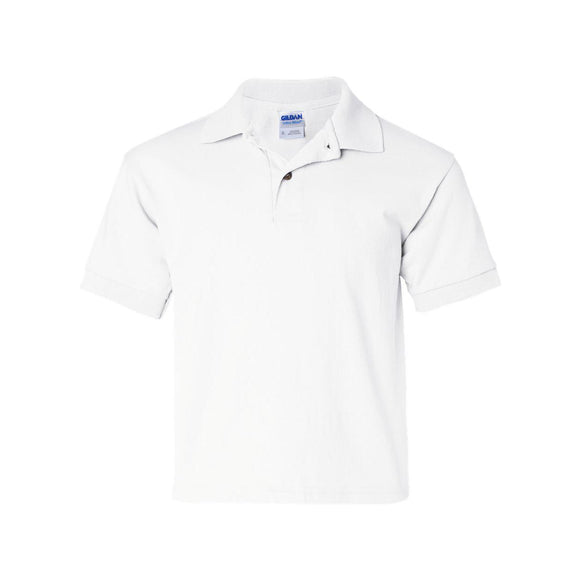 8800B Gildan DryBlend® Youth Jersey Polo White