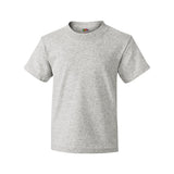 3930BR Fruit of the Loom HD Cotton Youth Short Sleeve T-Shirt Ash