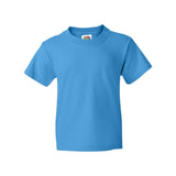 3930BR Fruit of the Loom HD Cotton Youth Short Sleeve T-Shirt Pacific Blue