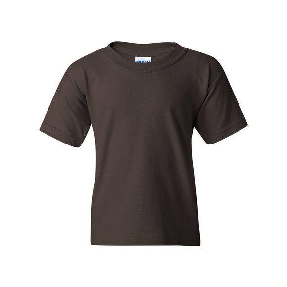 5000B Gildan Heavy Cotton™ Youth T-Shirt Dark Chocolate