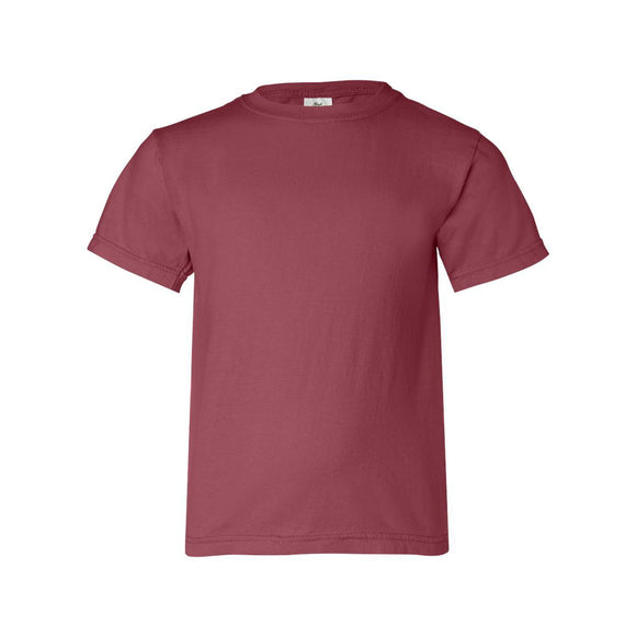 9018 Comfort Colors Garment-Dyed Youth Heavyweight T-Shirt Crimson