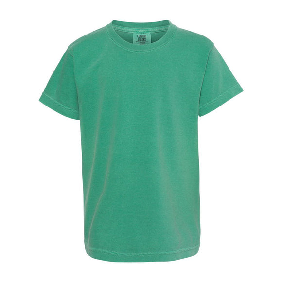 9018 Comfort Colors Garment-Dyed Youth Heavyweight T-Shirt Grass