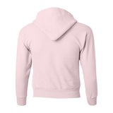 P473 Hanes Ecosmart® Youth Hooded Sweatshirt Pale Pink