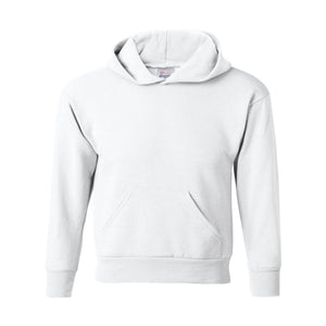 P473 Hanes Ecosmart® Youth Hooded Sweatshirt White