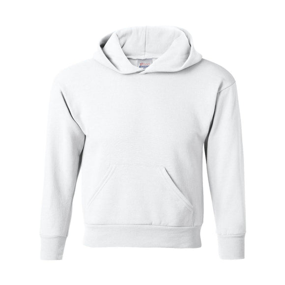 P473 Hanes Ecosmart® Youth Hooded Sweatshirt White