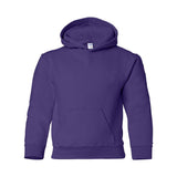 18500B Gildan Heavy Blend™ Youth Hooded Sweatshirt Purple