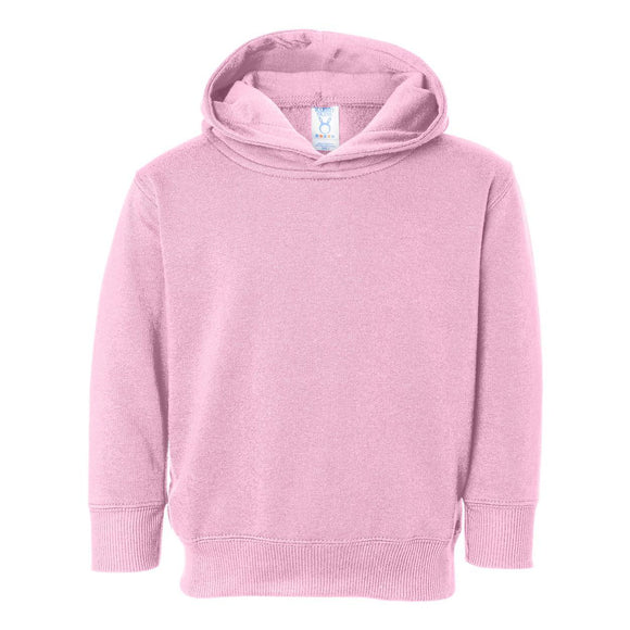 3326 Rabbit Skins Toddler Pullover Fleece Hoodie Pink