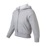 P480 Hanes EcoSmart® Youth Full-Zip Hooded Sweatshirt Light Steel