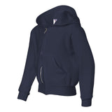 993BR JERZEES NuBlend® Youth Full-Zip Hooded Sweatshirt J. Navy