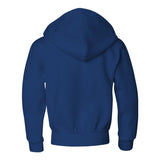 993BR JERZEES NuBlend® Youth Full-Zip Hooded Sweatshirt Royal