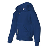 993BR JERZEES NuBlend® Youth Full-Zip Hooded Sweatshirt Royal