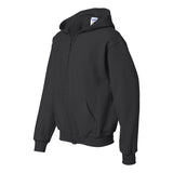 18600B Gildan Heavy Blend™ Youth Full-Zip Hooded Sweatshirt Black