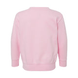 3317 Rabbit Skins Toddler Fleece Crewneck Sweatshirt Pink