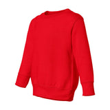 3317 Rabbit Skins Toddler Fleece Crewneck Sweatshirt Red