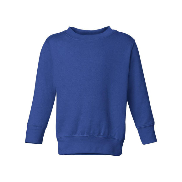 3317 Rabbit Skins Toddler Fleece Crewneck Sweatshirt Royal