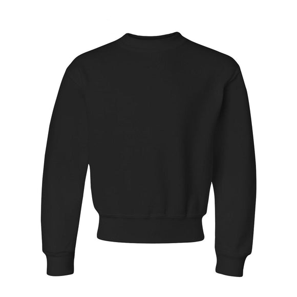 562BR JERZEES NuBlend® Youth Crewneck Sweatshirt Black