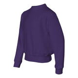 562BR JERZEES NuBlend® Youth Crewneck Sweatshirt Deep Purple