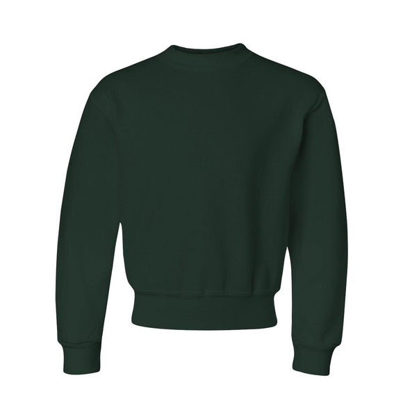 562BR JERZEES NuBlend® Youth Crewneck Sweatshirt Forest Green