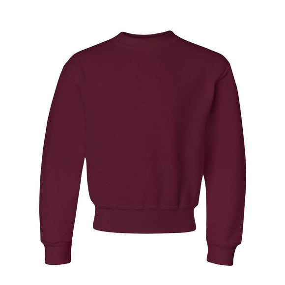 562BR JERZEES NuBlend® Youth Crewneck Sweatshirt Maroon