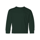 29BLR JERZEES Dri-Power® Youth Long Sleeve 50/50 T-Shirt Forest Green