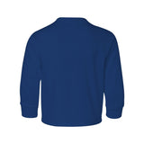 29BLR JERZEES Dri-Power® Youth Long Sleeve 50/50 T-Shirt Royal