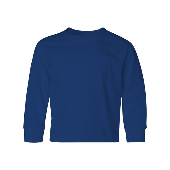 29BLR JERZEES Dri-Power® Youth Long Sleeve 50/50 T-Shirt Royal