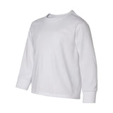 29BLR JERZEES Dri-Power® Youth Long Sleeve 50/50 T-Shirt White