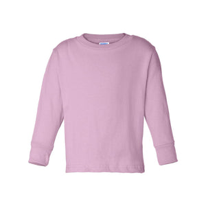 3311 Rabbit Skins Toddler Cotton Jersey Long Sleeve Tee Pink