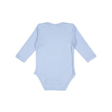 4411 Rabbit Skins Infant Long Sleeve Baby Rib Bodysuit Light Blue