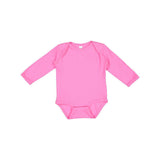 4411 Rabbit Skins Infant Long Sleeve Baby Rib Bodysuit Raspberry