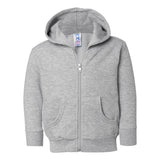 3346 Rabbit Skins Toddler Full-Zip Fleece Hoodie Heather