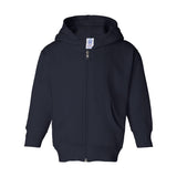 3346 Rabbit Skins Toddler Full-Zip Fleece Hoodie Navy