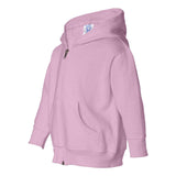 3346 Rabbit Skins Toddler Full-Zip Fleece Hoodie Pink