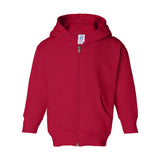 3346 Rabbit Skins Toddler Full-Zip Fleece Hoodie Red