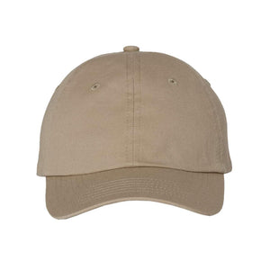 VC300Y Valucap Small Fit Bio-Washed Dad Hat Khaki