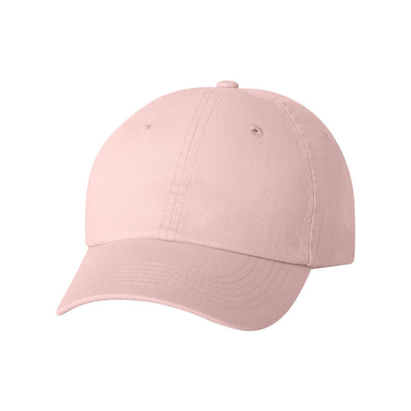 VC300Y Valucap Small Fit Bio-Washed Dad Hat Light Pink