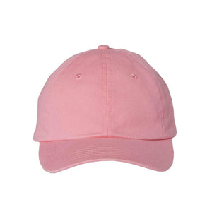 VC300Y Valucap Small Fit Bio-Washed Dad Hat Pink