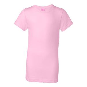 2616 LAT Girls' Fine Jersey Tee Pink