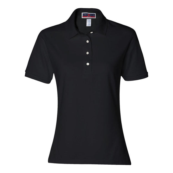 437WR JERZEES Women's Spotshield™ 50/50 Polo Black