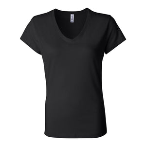 6005 BELLA + CANVAS Women’s Jersey V-Neck Tee Black