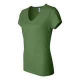 6005 BELLA + CANVAS Women’s Jersey V-Neck Tee Leaf