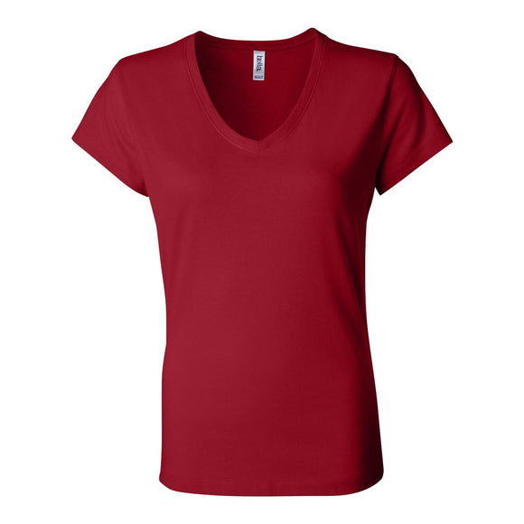 6005 BELLA + CANVAS Women’s Jersey V-Neck Tee Red