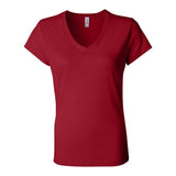 6005 BELLA + CANVAS Women’s Jersey V-Neck Tee Red