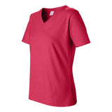 3587 LAT Women's Premium Jersey V-Neck Tee Red