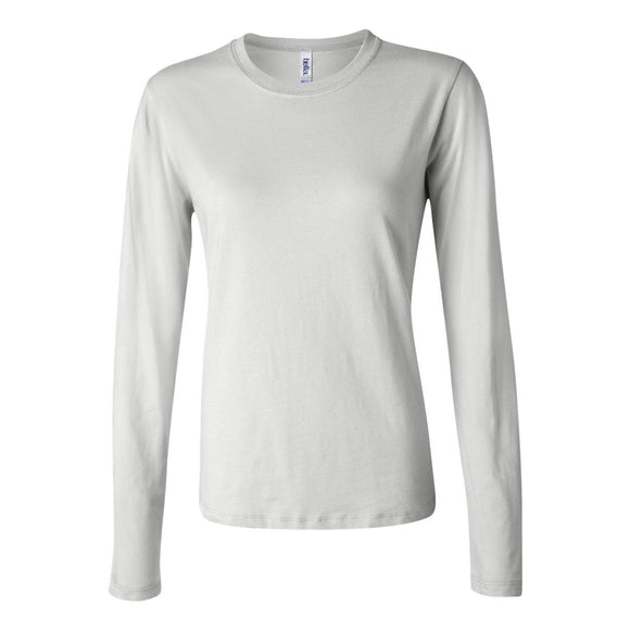 6500 BELLA + CANVAS Women’s Jersey Long Sleeve Tee White