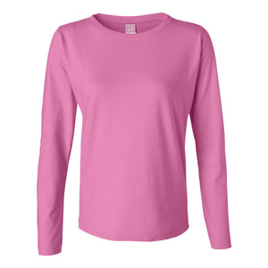 3588 LAT Women's Long Sleeve Premium Jersey Tee Raspberry