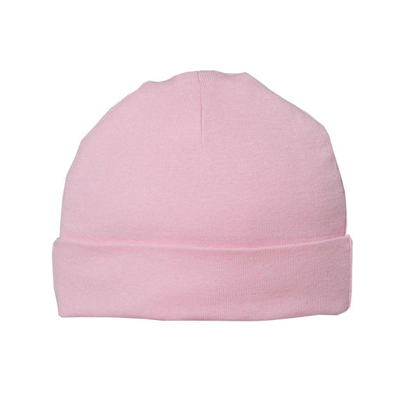 4451 Rabbit Skins Infant Baby Rib Cap Pink