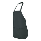 TT32 Chef Designs Short Premium Bib Apron Hunter Green